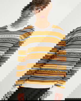 A.P.C. pulover de lana pull malcom barbati, culoarea maro, WVBDS.H23372