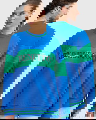 United Colors of Benetton hanorac de bumbac x Stranger Things cu imprimeu, 342ZU10BA