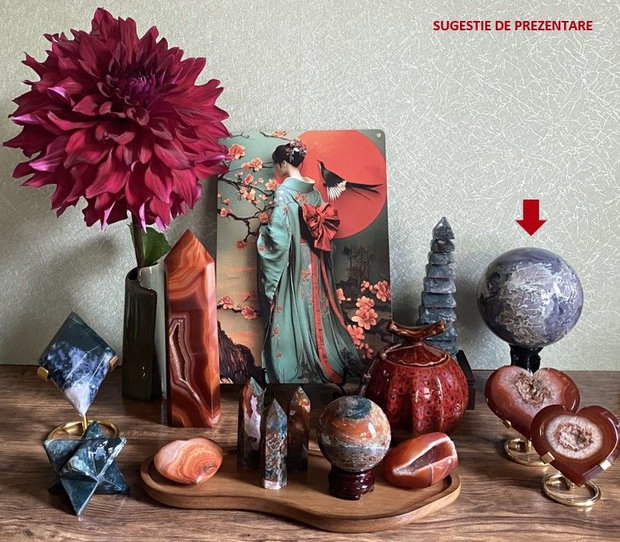 Agat Muschi - Sfera piatra semipretioasa