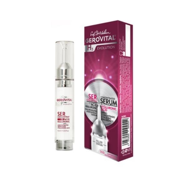 Ser Concentrat cu Acid Hialuronic - Gerovital H3 Evolution Concentrated Serum with Hyaluronic Acid, 10 ml