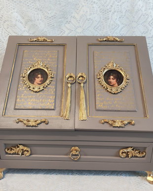 Organizator vintage din lemn-Baroque
