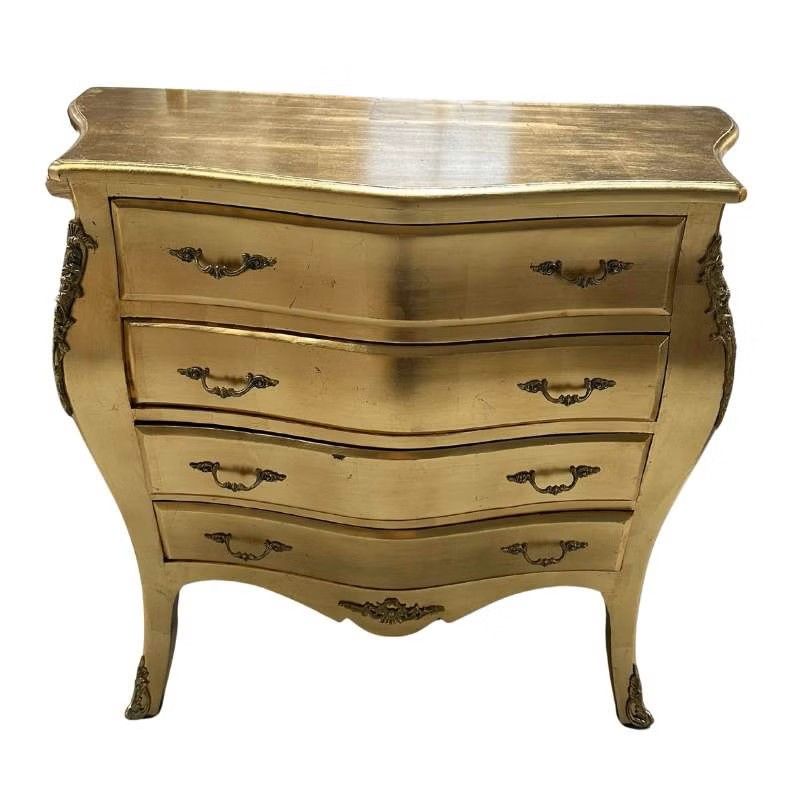 Comoda baroc din lemn masiv auriu