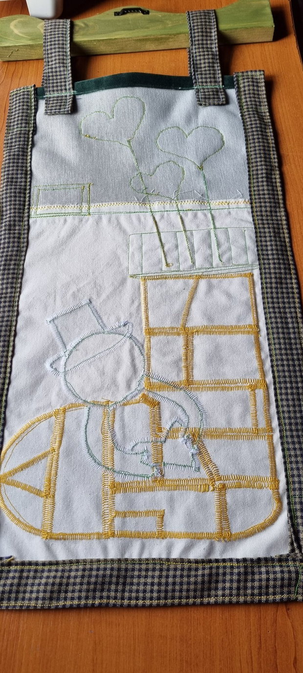 Decorațiune textilă de perete, tematică Crăciun