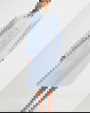 Karl Lagerfeld rochie din bumbac midi, oversize, B1W13026