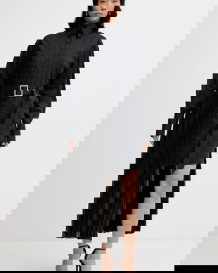 Karl Lagerfeld rochie culoarea negru, mini, oversize, B1W13052