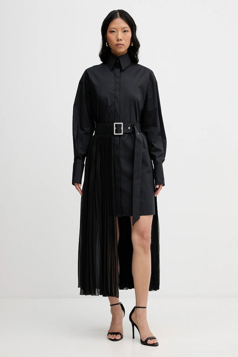 Karl Lagerfeld rochie culoarea negru, mini, oversize, B1W13052