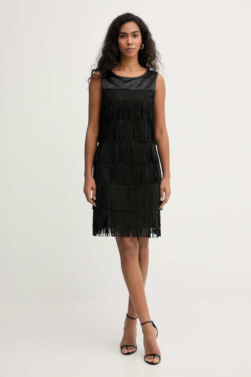 Karl Lagerfeld rochie culoarea negru, mini, drept, B1W13056