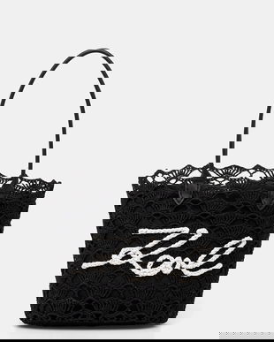 Karl Lagerfeld geantă K/SIGNATURE culoarea negru, B1W46094