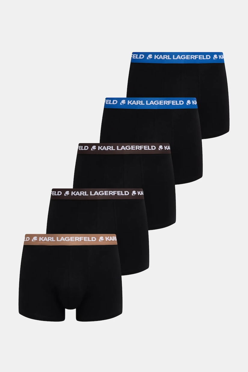 Karl Lagerfeld boxeri LOGO TRUNK 5-pack culoarea negru, B1M47030