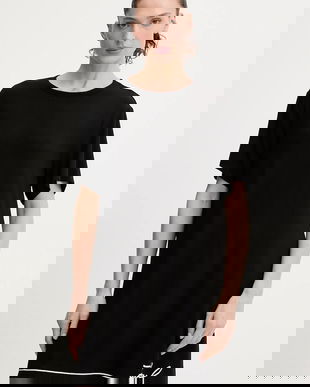 Karl Lagerfeld cămașă de noapte culoarea negru, B1W45009