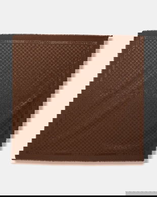 Karl Lagerfeld eșarfă din amestec de mătase K/MONOGRAM culoarea maro, uni, B1W33026