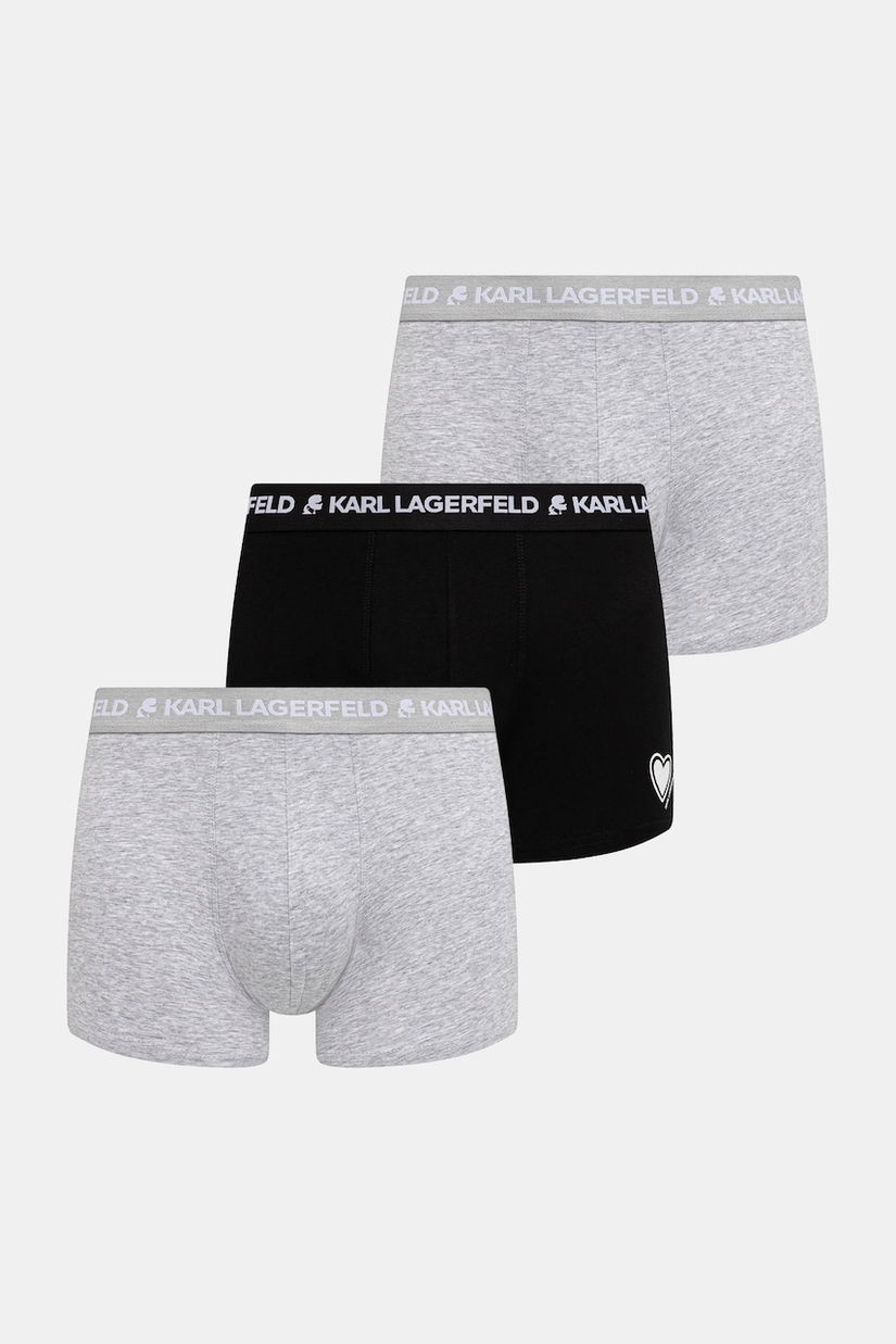 Karl Lagerfeld boxeri 3-pack culoarea gri, B1M47023