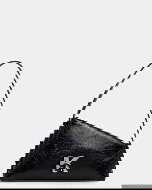 Karl Lagerfeld Jeans geantă de piele culoarea negru, B1W30181