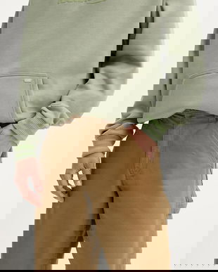 Vans pantaloni scurti din bumbac barbati, culoarea verde, VN000M39DZ91