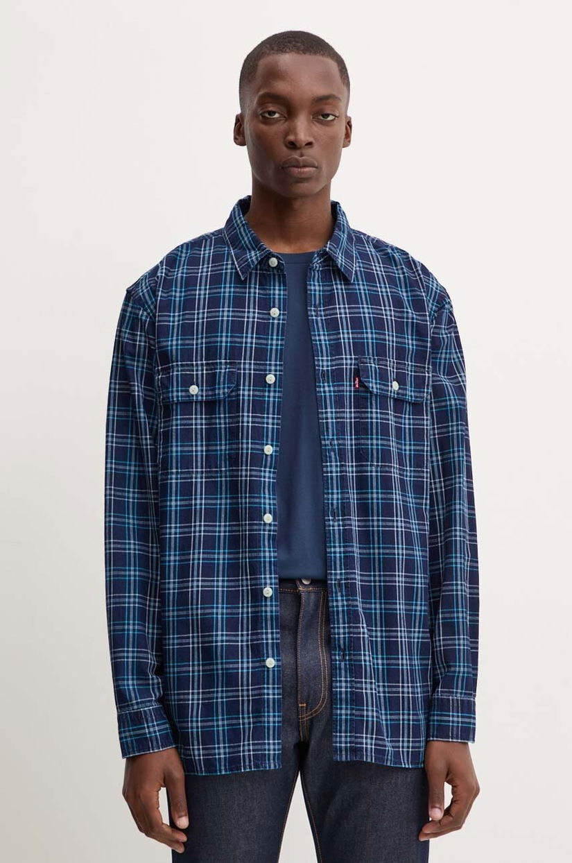 Levi's camasa din bumbac barbati, cu guler clasic, relaxed