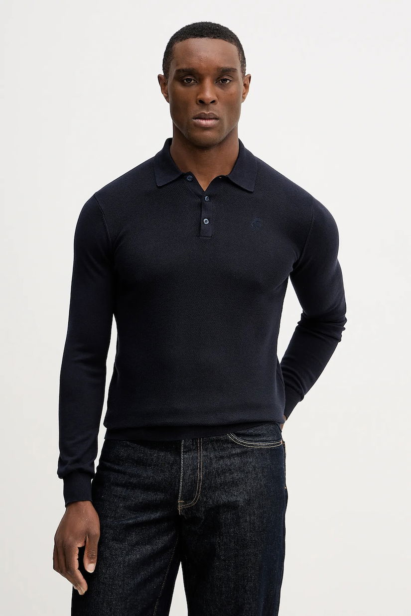 Karl Lagerfeld pulover de bumbac culoarea bleumarin, light, 561398.655007