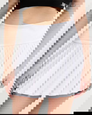 Dkny fustă culoarea alb, mini, evazati, DP6K1012