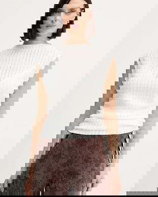 Dkny bluză culoarea alb, uni, P5JHTDPG