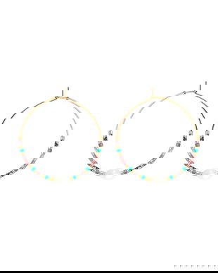 Lilou cercei placați cu aur 252/35/KOL/MIXKAM/MIXCOL/PEB/PO