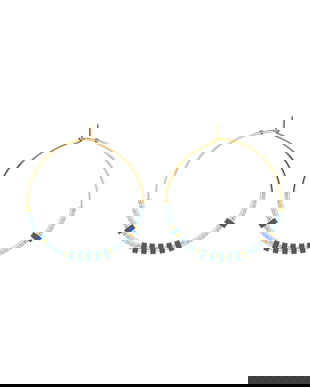 Lilou cercei placați cu aur 252/35/KOL/MIXKAM/NIE/PO