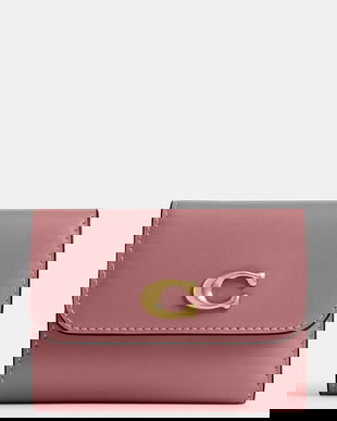 Coach portofel de piele culoarea negru, CZ111