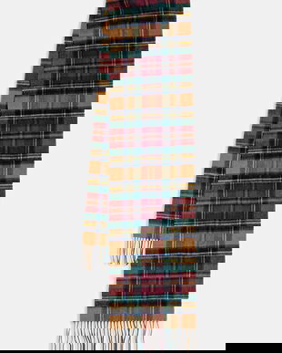 Barbour eșarfă de lână cu imprimeu, USC0137