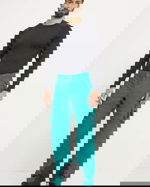 Helly Hansen pantaloni de schi ULLR D culoarea verde, 65881