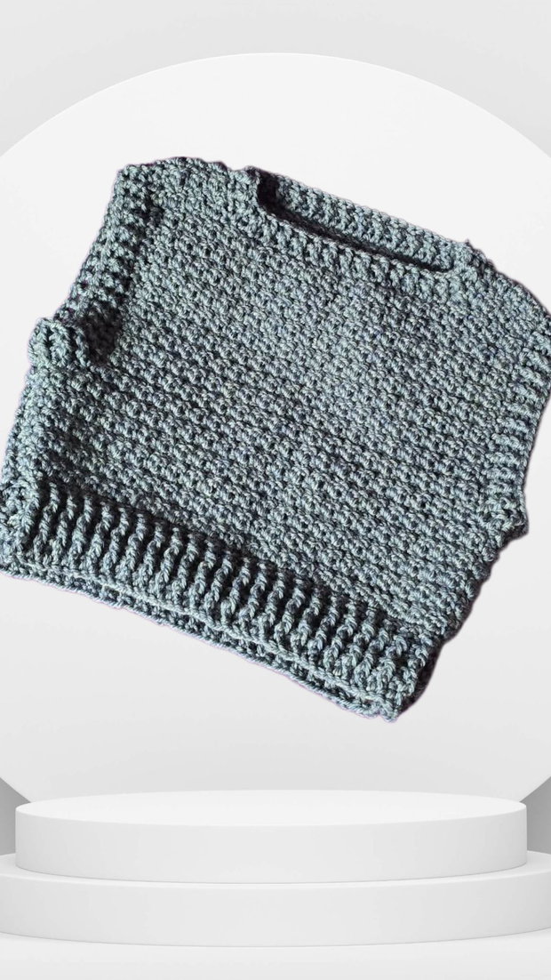 Alpine Cozy Vestă Croșetată din Lână de Alpaca