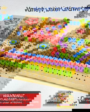 Joc mozaic cu pioneze. Variety Pixel Drawing