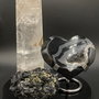 Set Cristale - Cuart Transparent&Agat Negru&Turmalina - Decoratiune Pietre Semipretioase