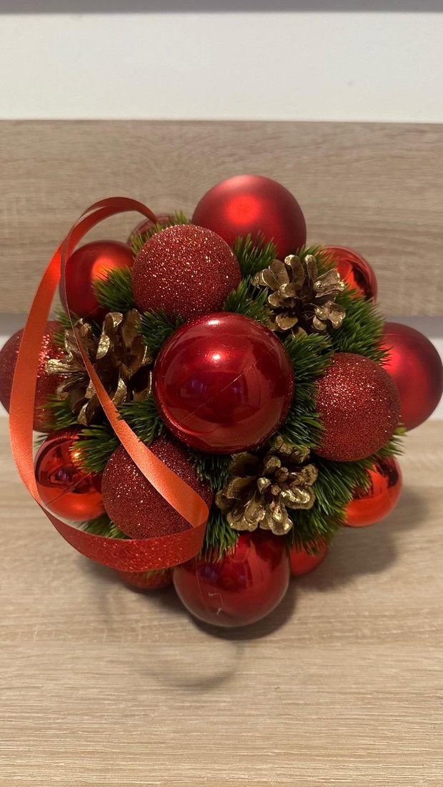 Aranjament decorativ Craciun- Red Classic