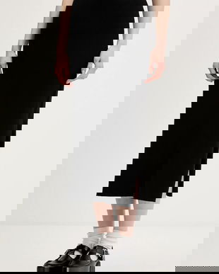 Karl Lagerfeld Jeans fustă culoarea negru, mini, drept, B1W12021