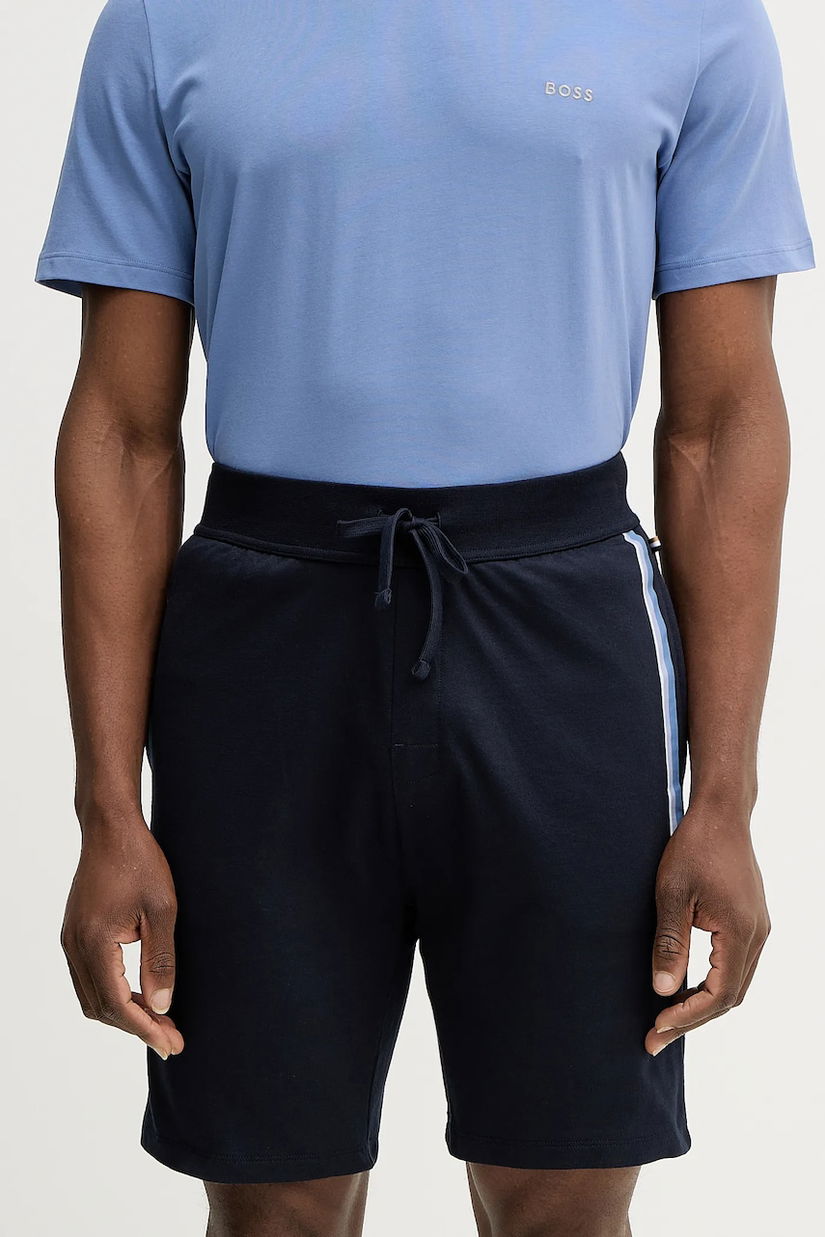 BOSS pantaloni scurți din bumbac Authentic Shorts culoarea bleumarin, 50554778