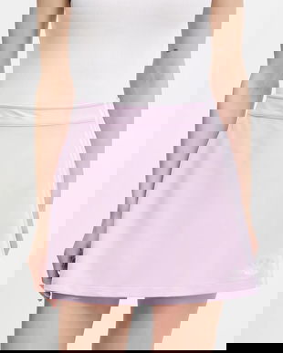 adidas Originals fustă 3-Stripes culoarea violet, mini, drept, JD0314