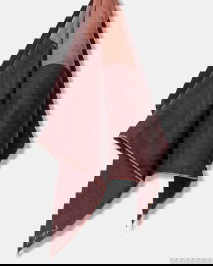 Lanvin esarfa de matase culoarea bordo, modelator, 710008571