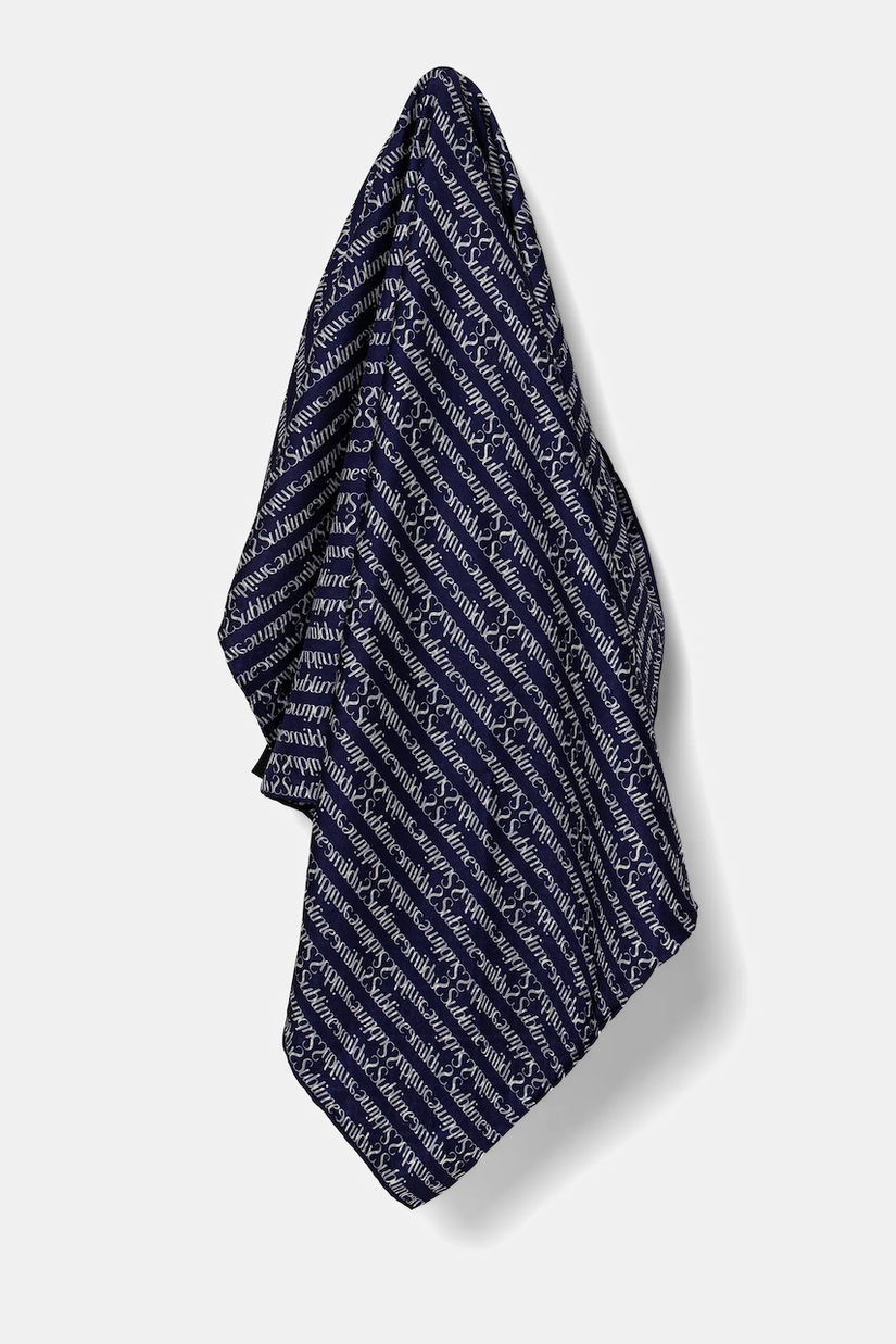 Tory Burch eșarfă de mătase T Monogram cu imprimeu, 166713-401