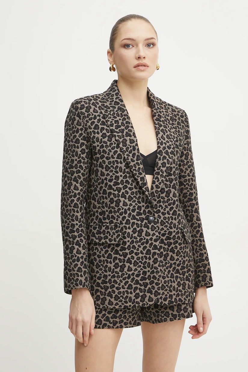 Morgan sacou VBILI.F culoarea bej, un singur rand de nasturi, modelator, VBILI.F