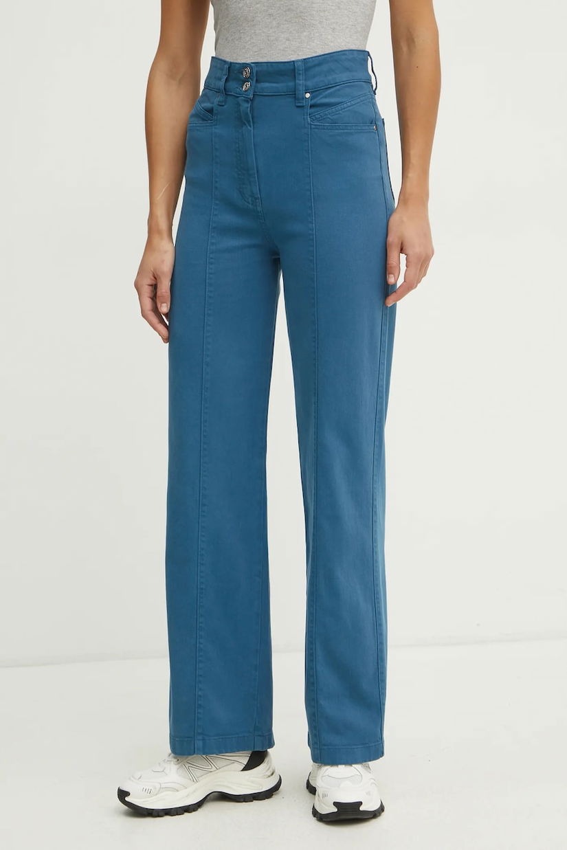 BOSS Orange jeansi femei, culoarea turcoaz, 50531036