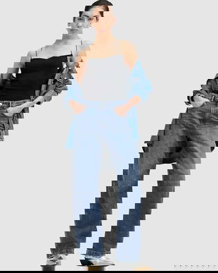 AllSaints jeansi MIA CARPENTER femei high waist