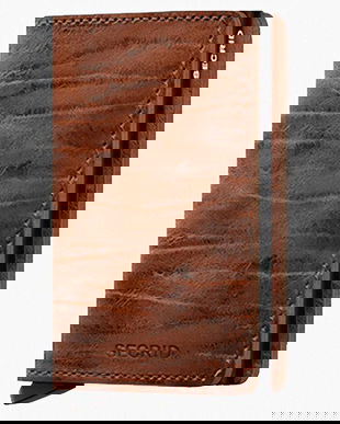 Secrid portofel culoarea bordo, Portfel Secrid Slimwallet Dutch Martin Whiskey SDM-WHISKEY