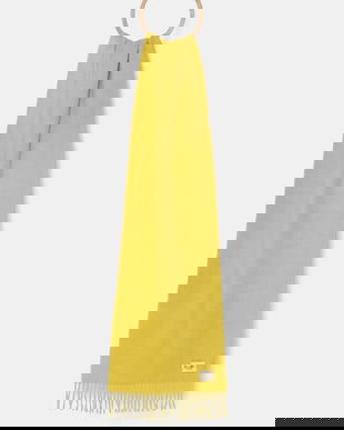 My Alpaca esarfa de lana culoarea verde, neted, THSINC30180