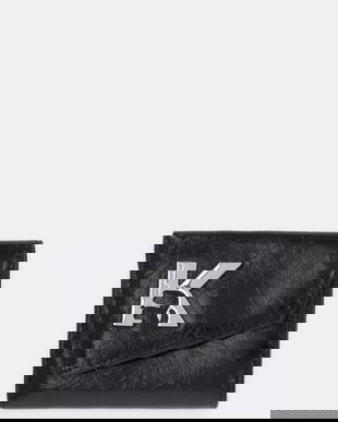 Karl Lagerfeld Jeans portofel de piele culoarea negru, B1W30191