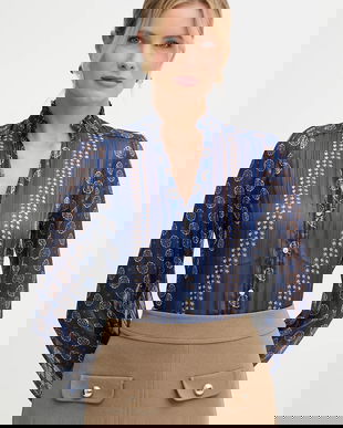 Morgan cămașă cu guler stand-up, regular, CLAVI.F