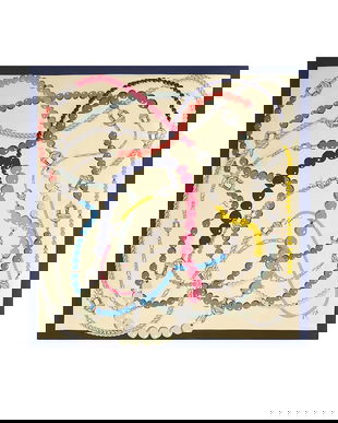 Tous eșarfă TEXTIL culoarea bleumarin, cu imprimeu, 2002303633