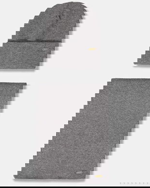 Barbour pălărie și eșarfă culoarea maro, LGS0097