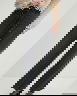 Day Birger et Mikkelsen jeansi Elijah - Black Denim femei high waist, DAY65243377