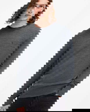 AllSaints pulover de lana MODE barbati, culoarea gri, M002KZ