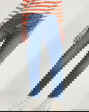 Levi's jeans 80S MOM JEAN femei, culoarea albastru marin A3506