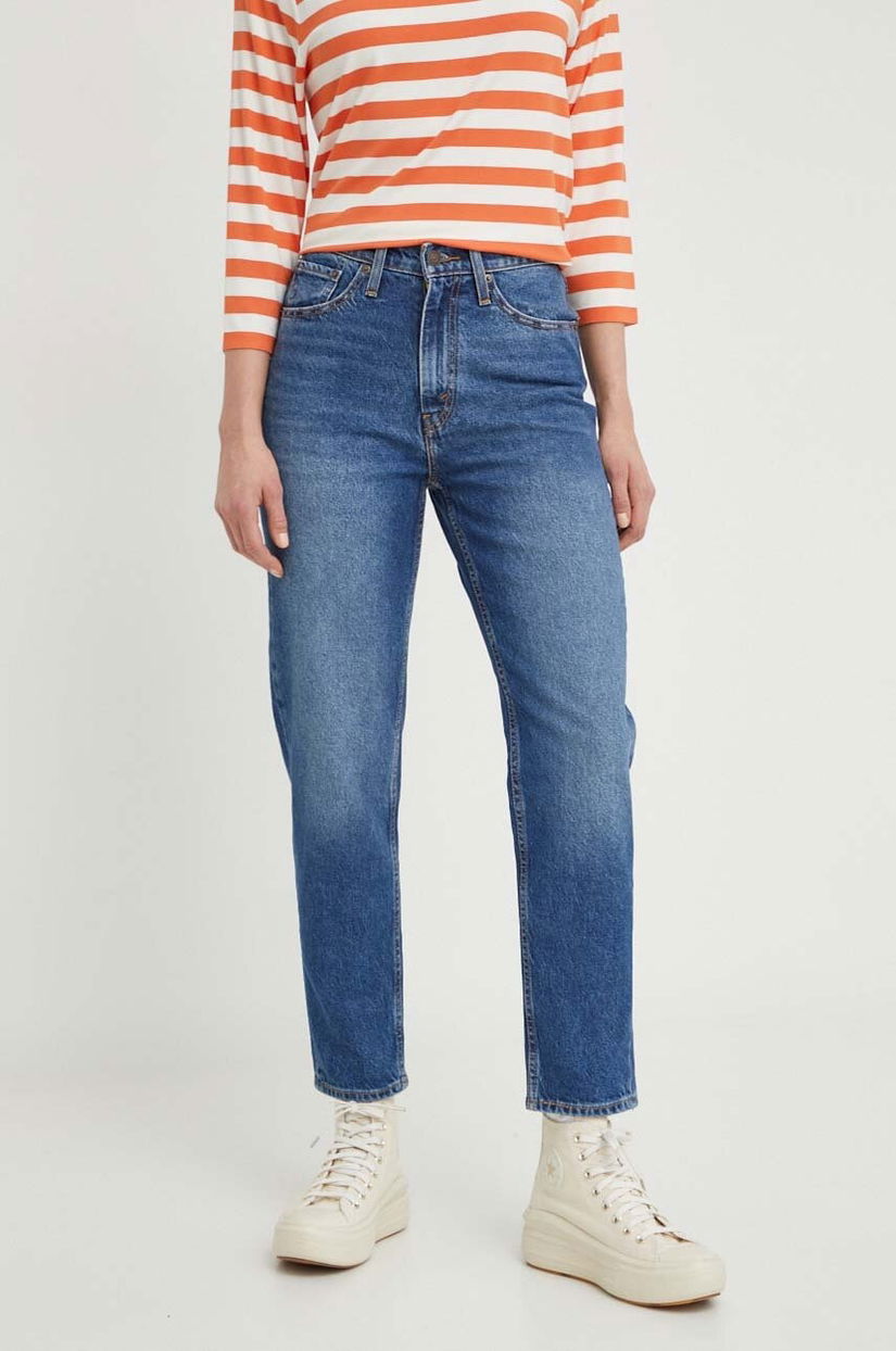 Levi's jeans 80S MOM JEAN femei, culoarea albastru marin A3506