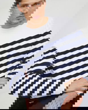 Michael Kors pulover de bumbac culoarea albastru marin, light